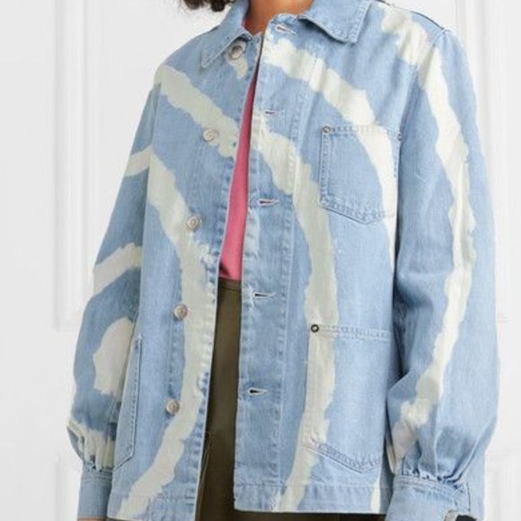 Ganni Jackets & Blazers - GANNI BLEACHED denim jacket